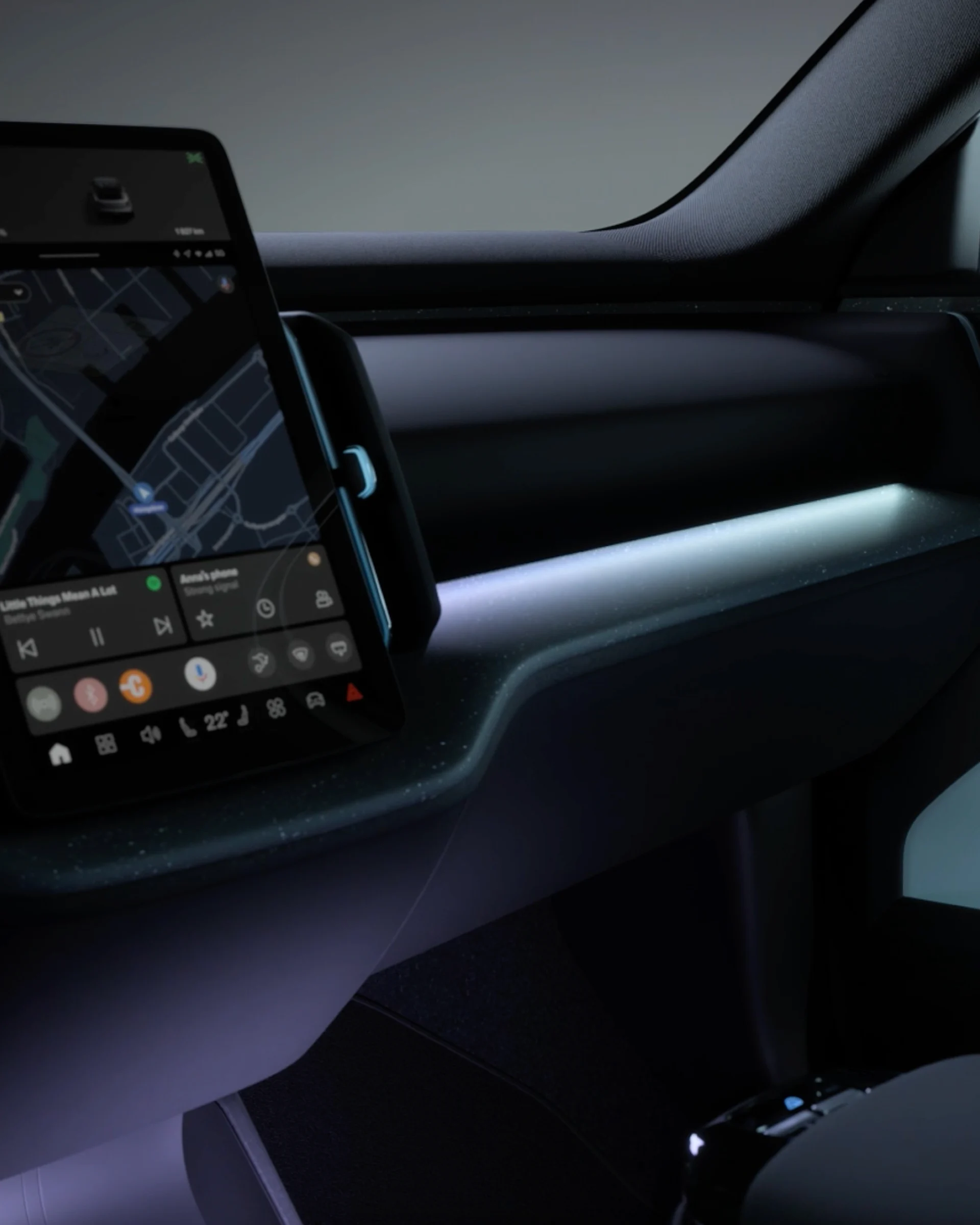 Iluminación ambiental del Volvo EX30